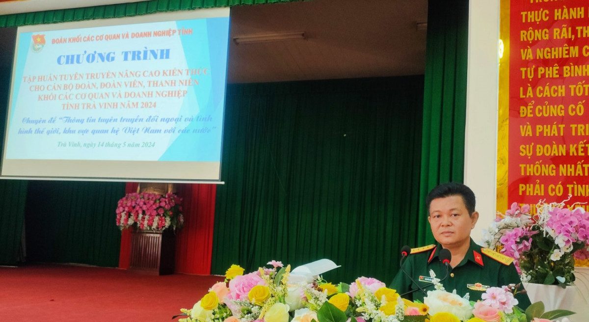 Đoàn khối tổ chức hội nghị tuyên truyền đối ngoại và tình hình thế giới, khu vực quan hệ Việt Nam với các nước năm 2024