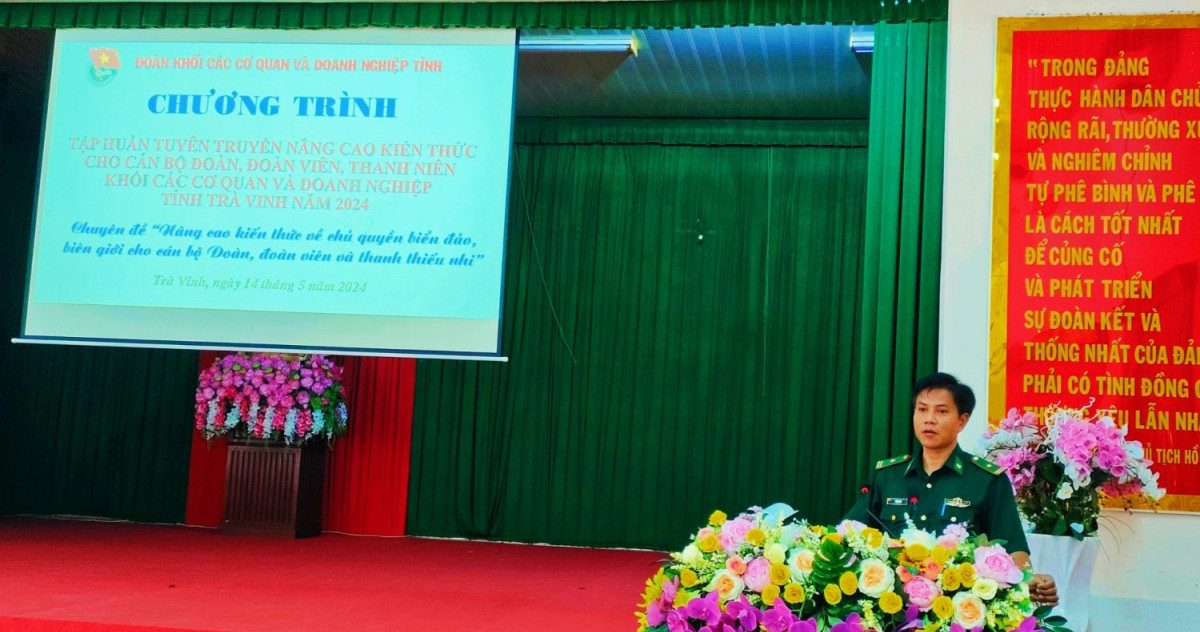 Đoàn khối tổ chức hội nghị tuyên truyền nâng cao kiến thức về chủ quyền biển đảo, biên giới cho cán bộ Đoàn, đoàn viên và thanh thiếu nhi năm 2024