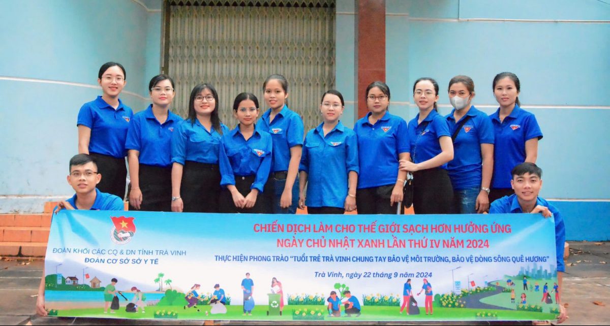 Tuổi trẻ Đoàn khối ra quân hưởng ứng phong trào “Chung tay bảo vệ môi trường – Bảo vệ dòng sông quê hương” tháng 09/2024