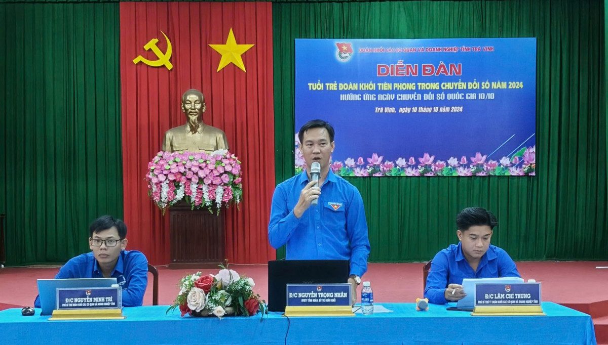 Đoàn khối tổ chức Diễn đàn “Tuổi trẻ Đoàn khối tiên phong trong chuyển đổi số” Hưởng ứng ngày chuyển đổi số quốc gia (10/10) năm 2024