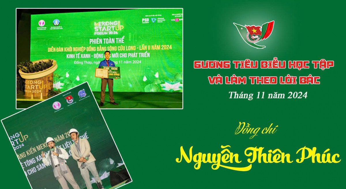 Đồng chí Nguyễn Thiên Phúc – Gương đoàn viên tiêu biểu học tập và làm theo lời Bác