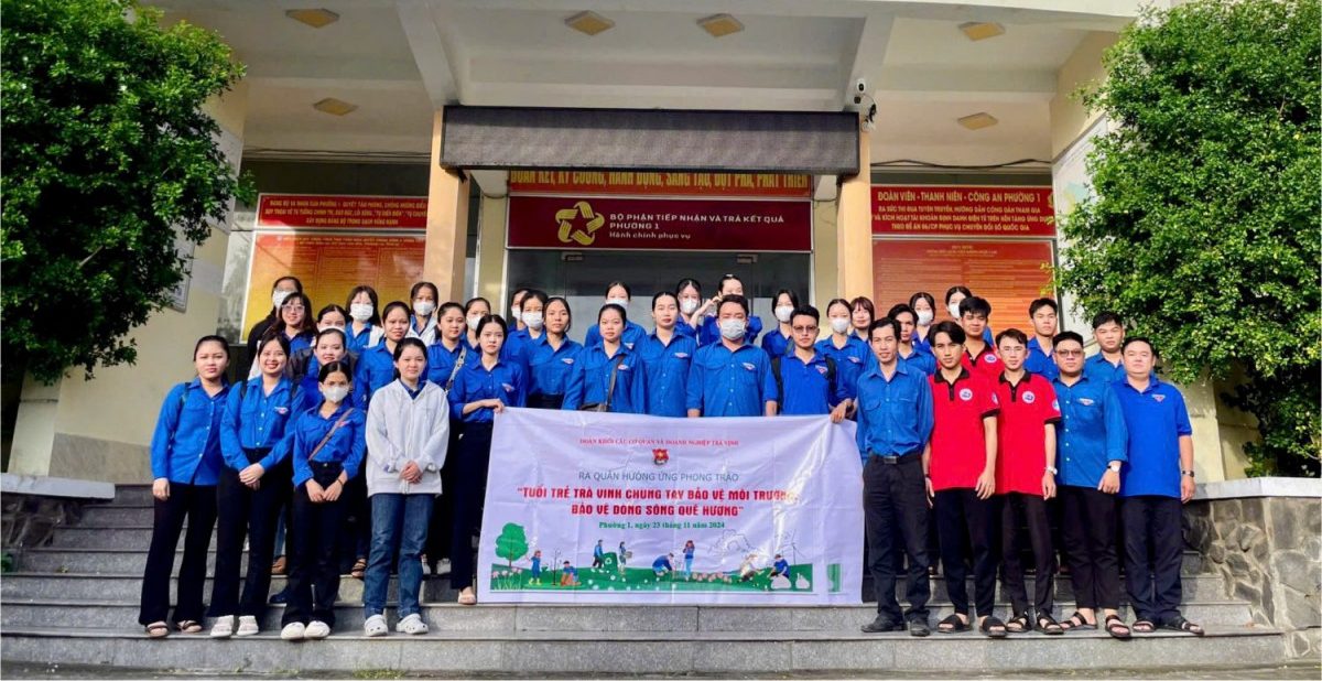 Tuổi trẻ Đoàn khối ra quân hưởng ứng phong trào “Chung tay bảo vệ môi trường – Bảo vệ dòng sông quê hương” , tháng 11/2024
