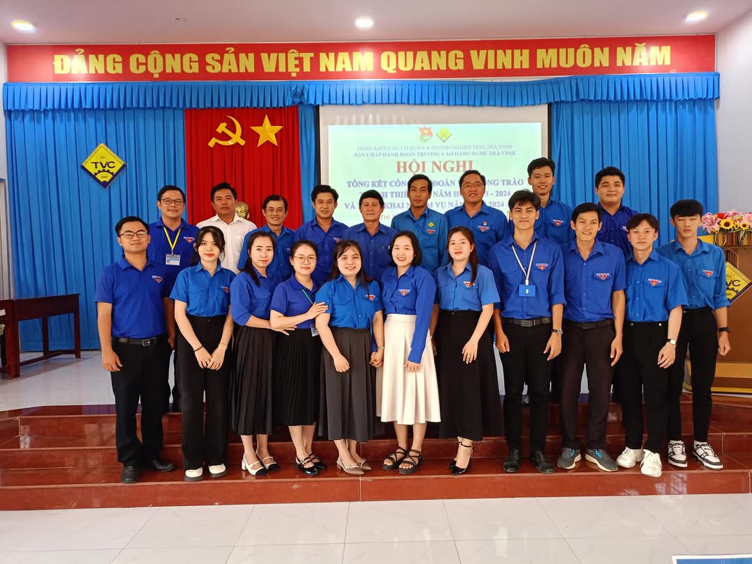 Đoàn trường Cao đẳng Nghề Trà Vinh tổ chức Hội nghị tổng kết công tác đoàn và phong trào thanh thiếu nhi trong năm học 2023-2024