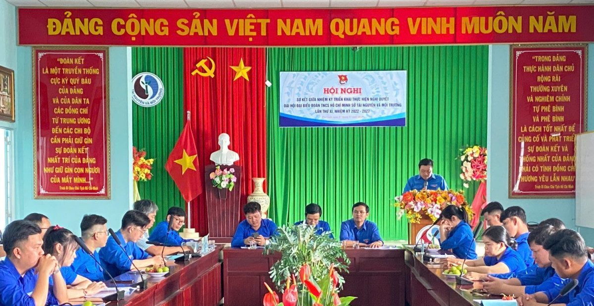 Đoàn cơ sở Sở Tài nguyên và Môi trường tổ chức Hội nghị Sơ kết giữa nhiệm kỳ 2022 – 2027