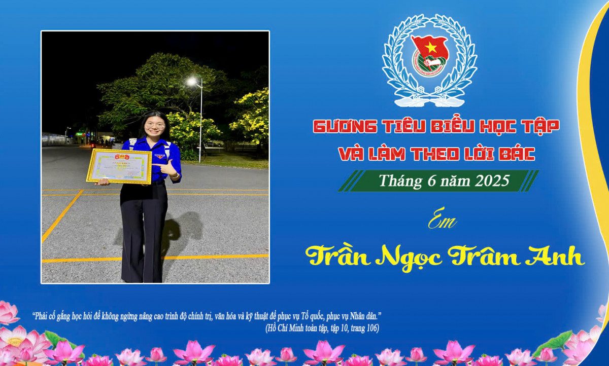 Em Trần Ngọc Trâm Anh – Gương đoàn viên học tập làm theo lời Bác